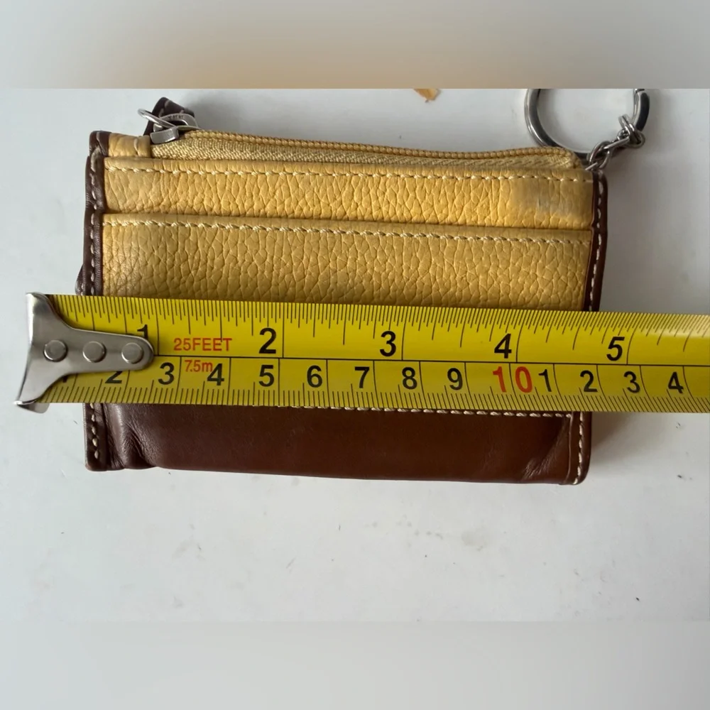 Coach‎ Gold and Brown Leather Accessory